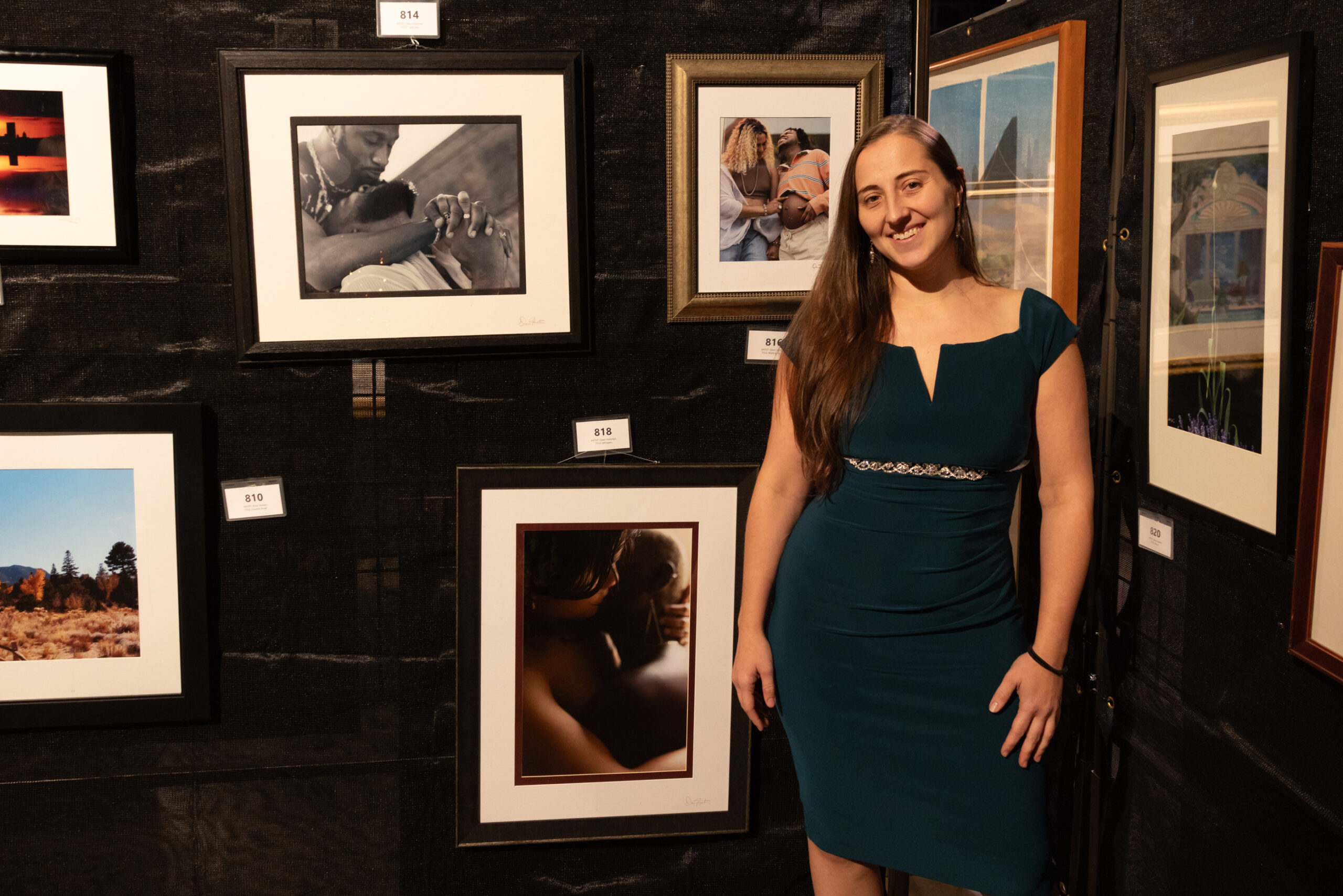 3 featured images from The Intimacy Project displayed at Persad Art for Change Event 2025 Fundraiser for LGBTQ Mental Health Services